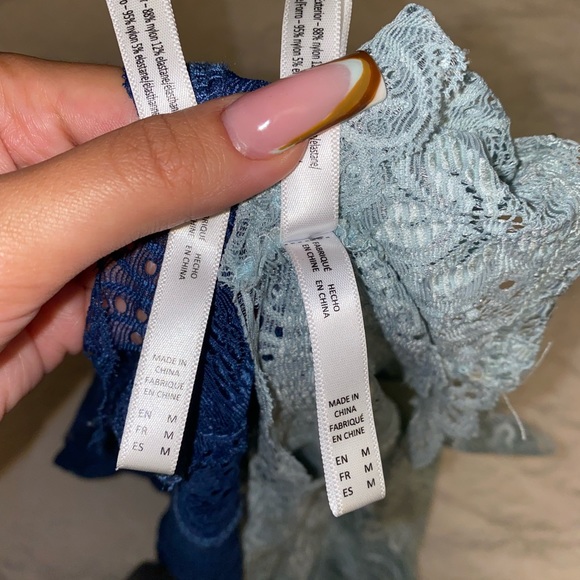 2 Blue Lace Bralettes - Picture 3 of 3